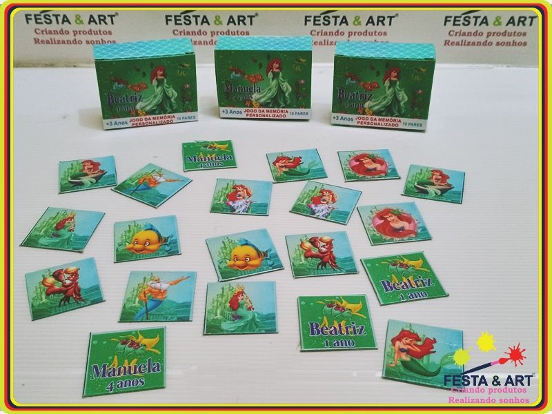 Jogo da Memória - Pequena Sereia