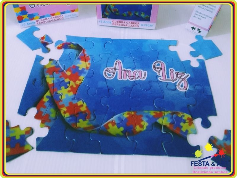 Quebra cabeça 28 peças - Autismo