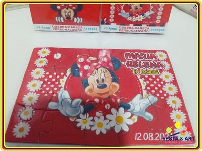 Quebra cabeça 15 peças- Minnie