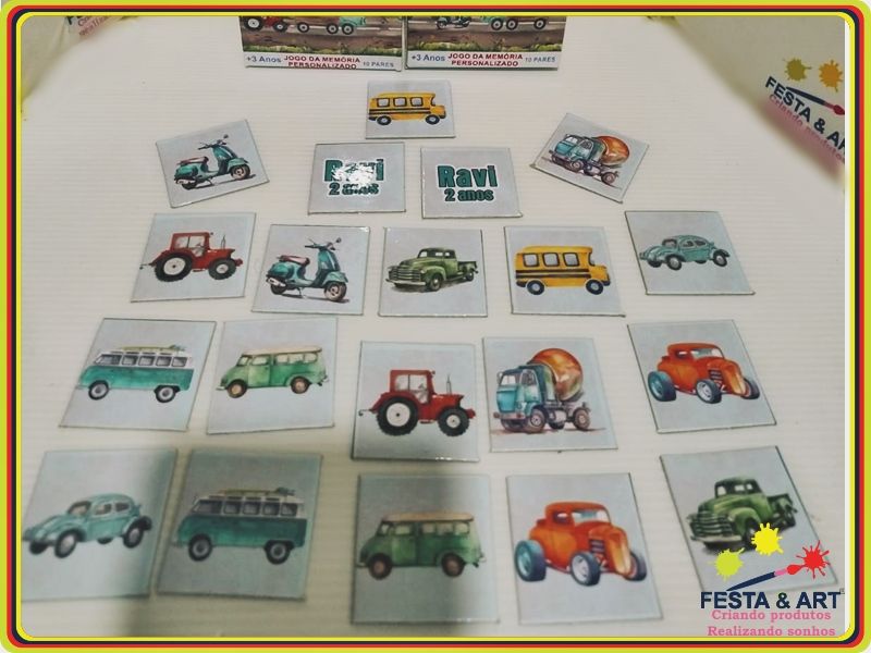 Jogo da Memória - Transportes