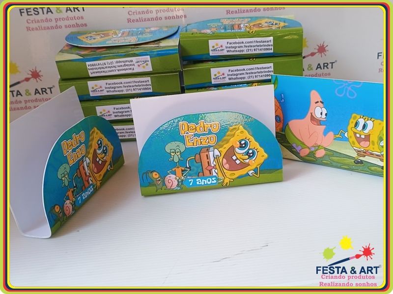 Porta Guardanapos - Bob sponja