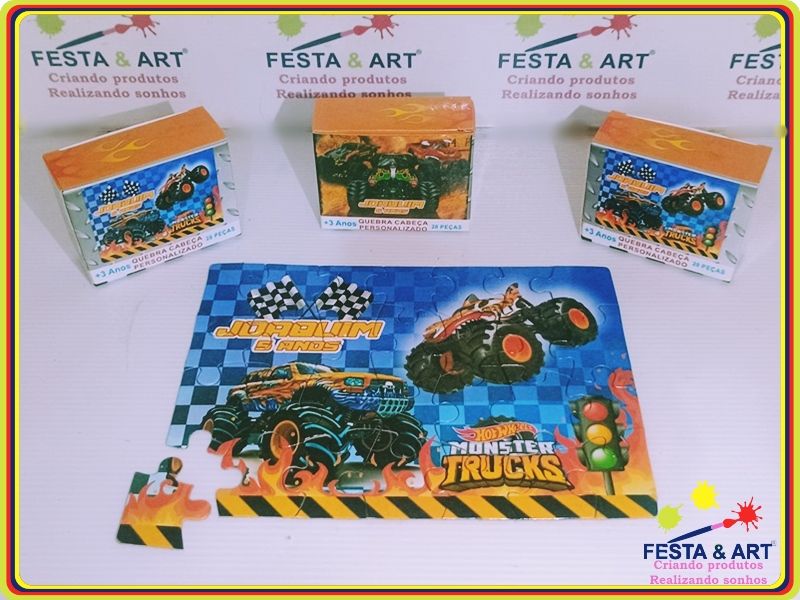 Quebra cabeça 28 peças -Hot wheels