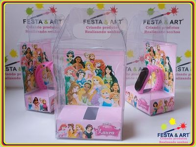 Caixa de acetato para bracelete - princesa