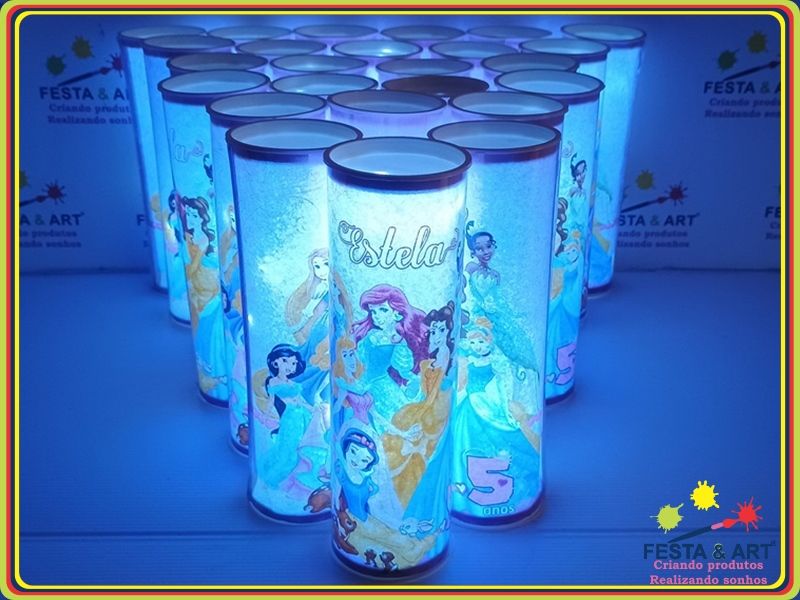 Abajour Centro De Mesa - Princesas