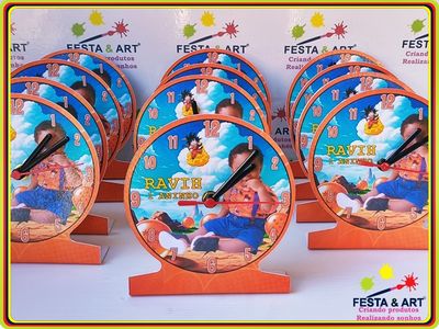 relógio, festa,dragon ball