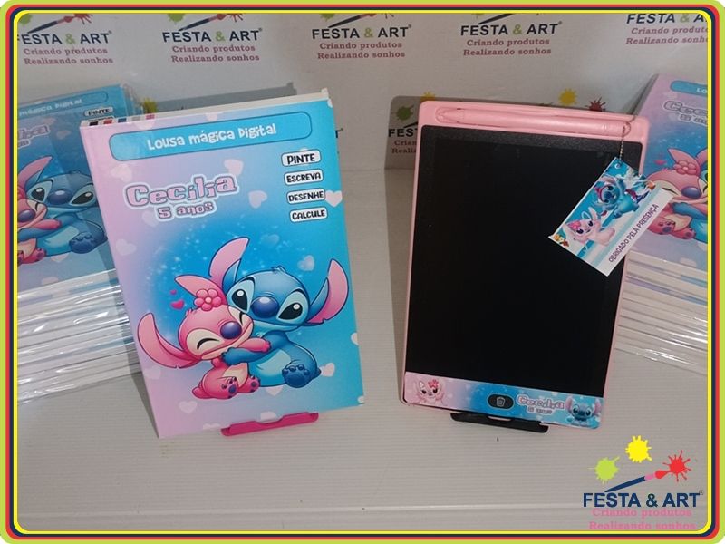 Lousa mágica digital personalizada - Stich