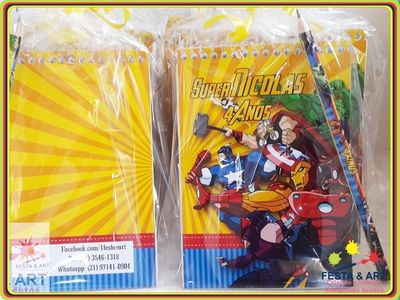 Bloco de Anotações - Vingadores
