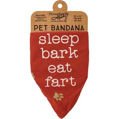 Pet Bandana - Sleep Bark Eat Fart / I Chase Taco Trucks