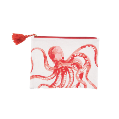 Pouch - Orange Octopus