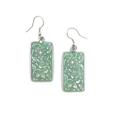 Earrings - Silver-Plated Patina