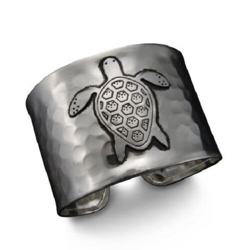 Bracelet - Silver Turtle Cuff