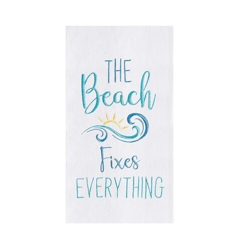 Tea Towel - The Beach Fixes Everything