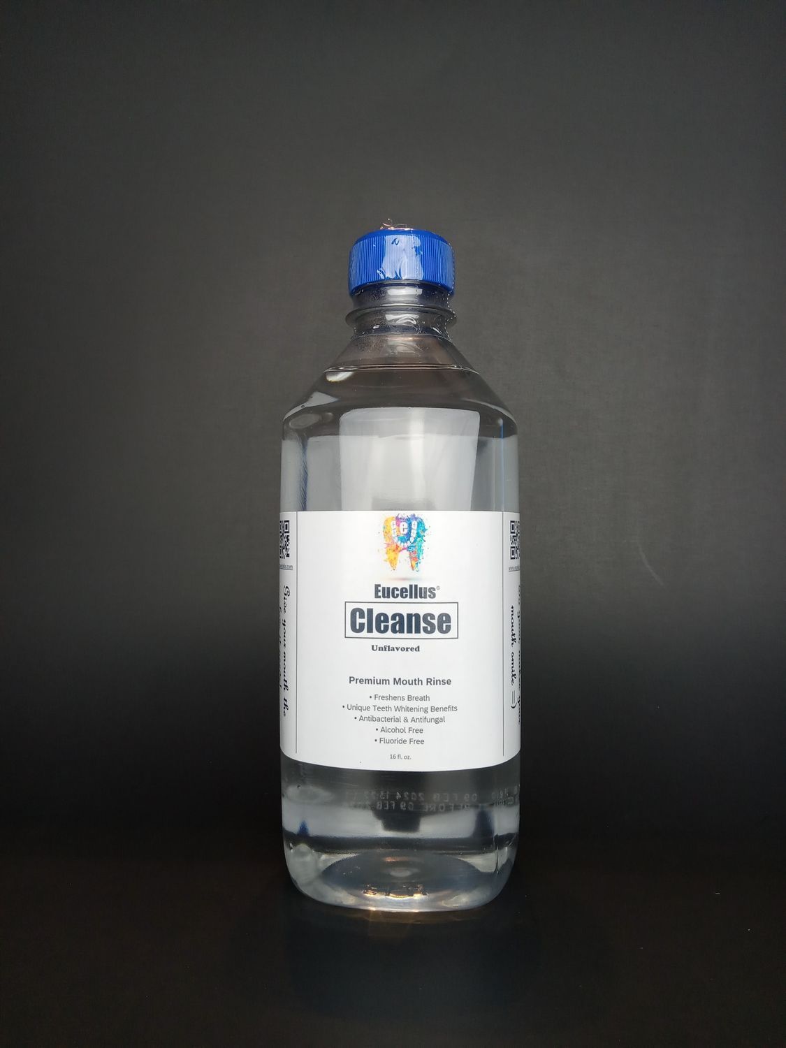 Eucellus CLEANSE Unflavored Remineralizing Mouth Rinse 16 oz.