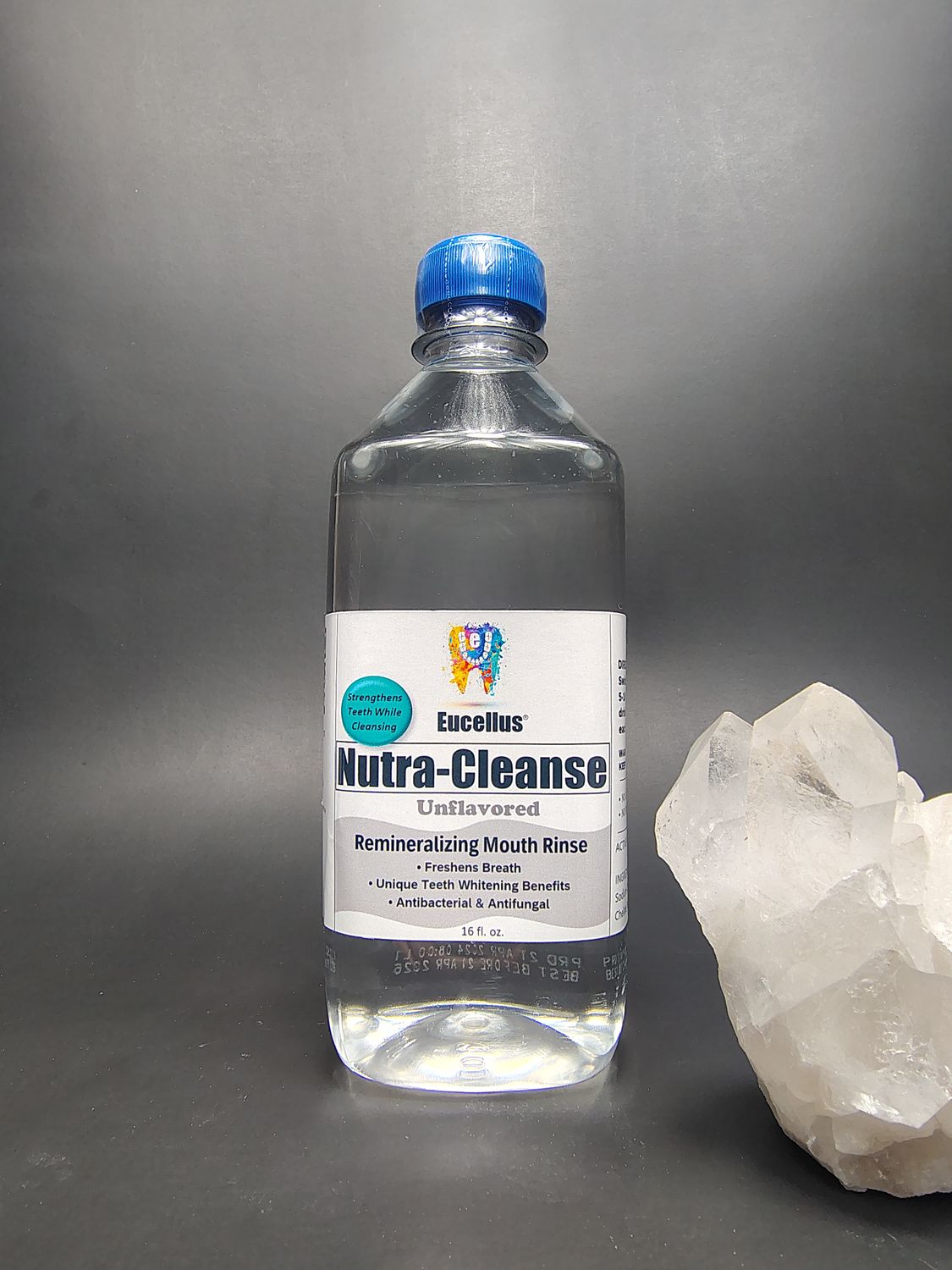 Eucellus NUTRA-CLEANSE Unflavored Remineralizing Mouth Rinse 16 oz.