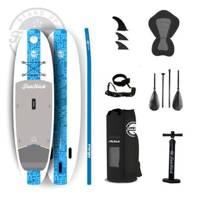 FATSTICKS AIRSTICK 10’6 INFLATABLE PADDLE BOARD SUP STARTER PACKAGE