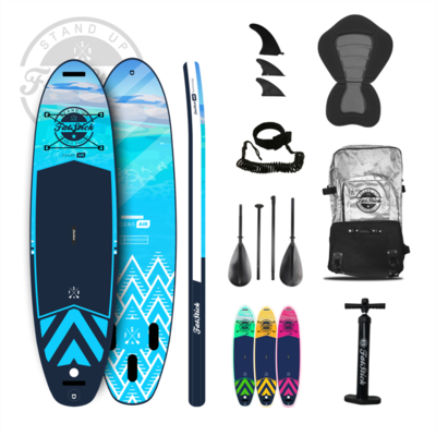 FATSTICKS PURE ART 10’6 INFLATABLE PADDLE BOARD SUP PACKAGE
