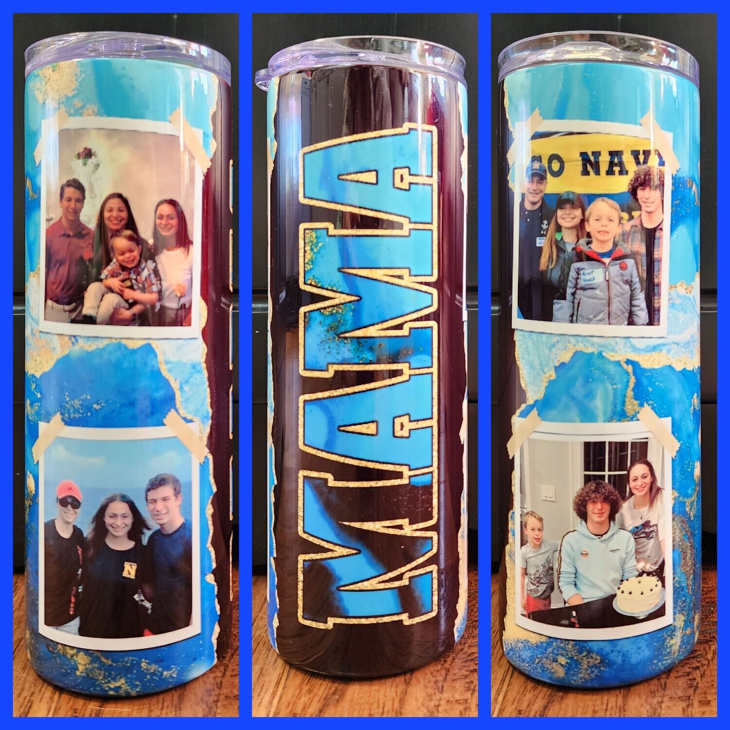 15oz/20oz/30oz Blue Mama Tumbler w/ Straw