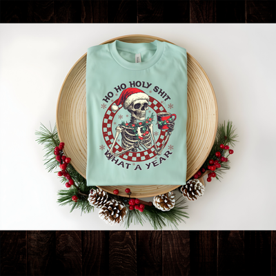 Ho Ho What a Year Short Sleeved T-Shirt