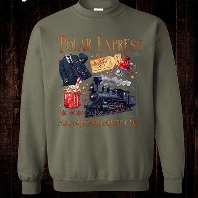 Christmas Train Crew Neck Sweatshirt