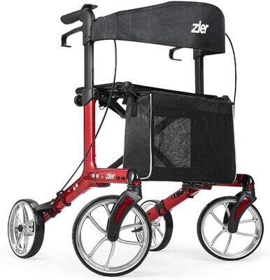 Rollator, Folding Rolling Walker 8''in and 10''in wheels available Customer rate ★★★★★ 48-Hrs to 7-Days Free Delivery
