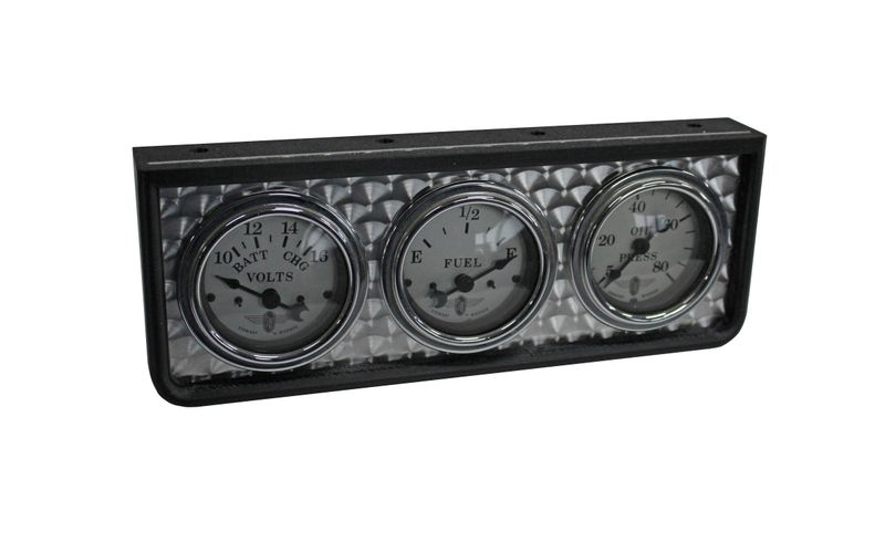 Universal Carbon Fiber & Engine Turned 3 Hole 2-1/16" Undermount