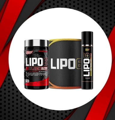 Combo - LIPO 6 BLACK UC + LIPO 6 GEL &amp; WAIST