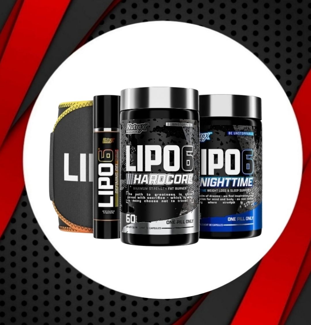 Combo - LIPO 6 GEL &amp; WAIST + LIPO 6 BLACK  HC + LIPO 6 BLACK NIGHTTIME