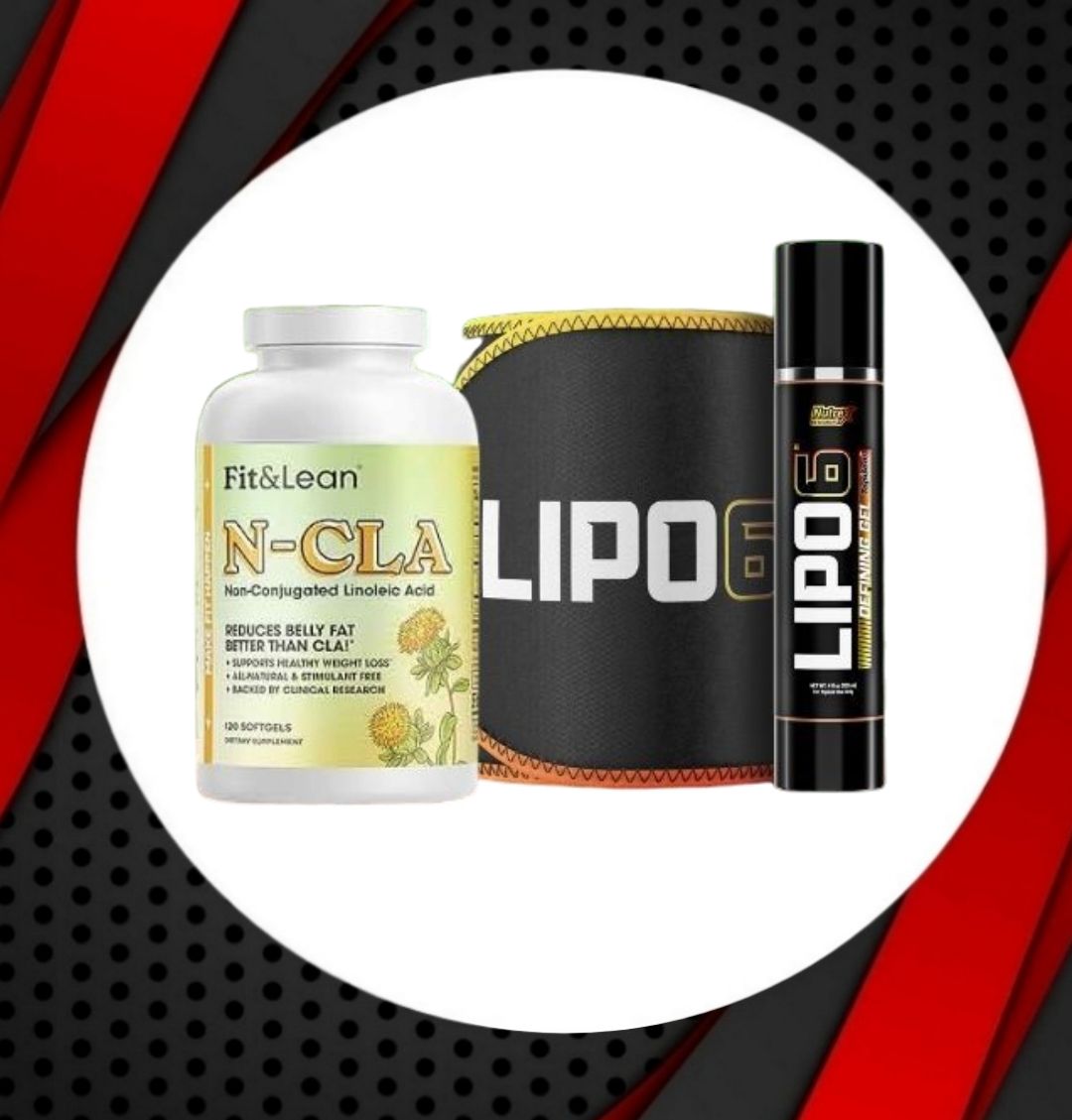 Combo - Nutrex LIPO 6 GEL &amp; WAIST + Feat &amp; Lean N-CLA
