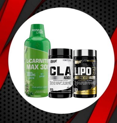 Combo - PLabs L-CARNITINE 3,000 + NUTREX CLA 2,000 + LIPO 6 BLACK UH