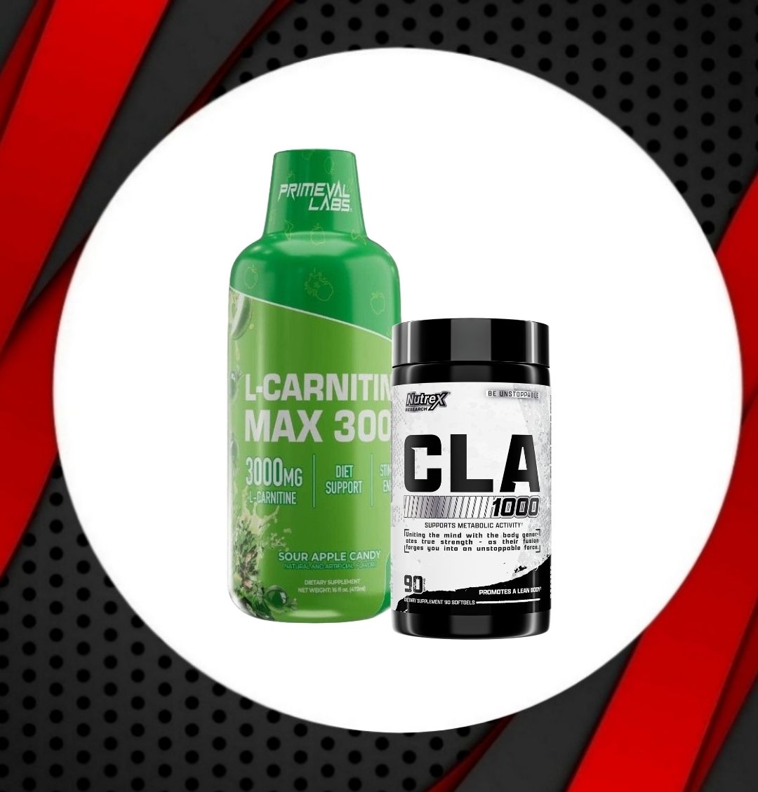Combo - PLabs L-CARNITINE 3,000 + NUTREX CLA 2,000