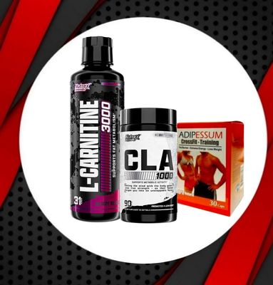 Combo - Nutrex L-CARNITINE 3,000 + Nutrex CLA 1,000 + ADIPESSUM CrossFit