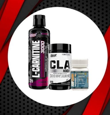 Combo - Nutrex L-CARNITINE 3,000 + Nutrex CLA 1,000 + ADIPESSUM MCC