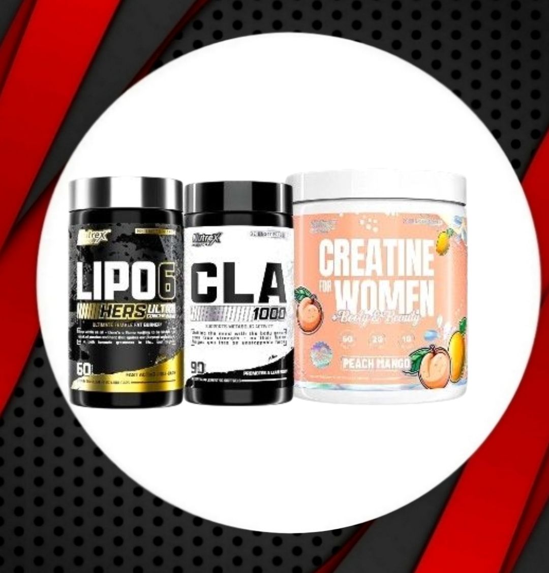 TRIO - LIPO 6 BLACK UH + CLA 1000 + CREATINE FOR WOMEN