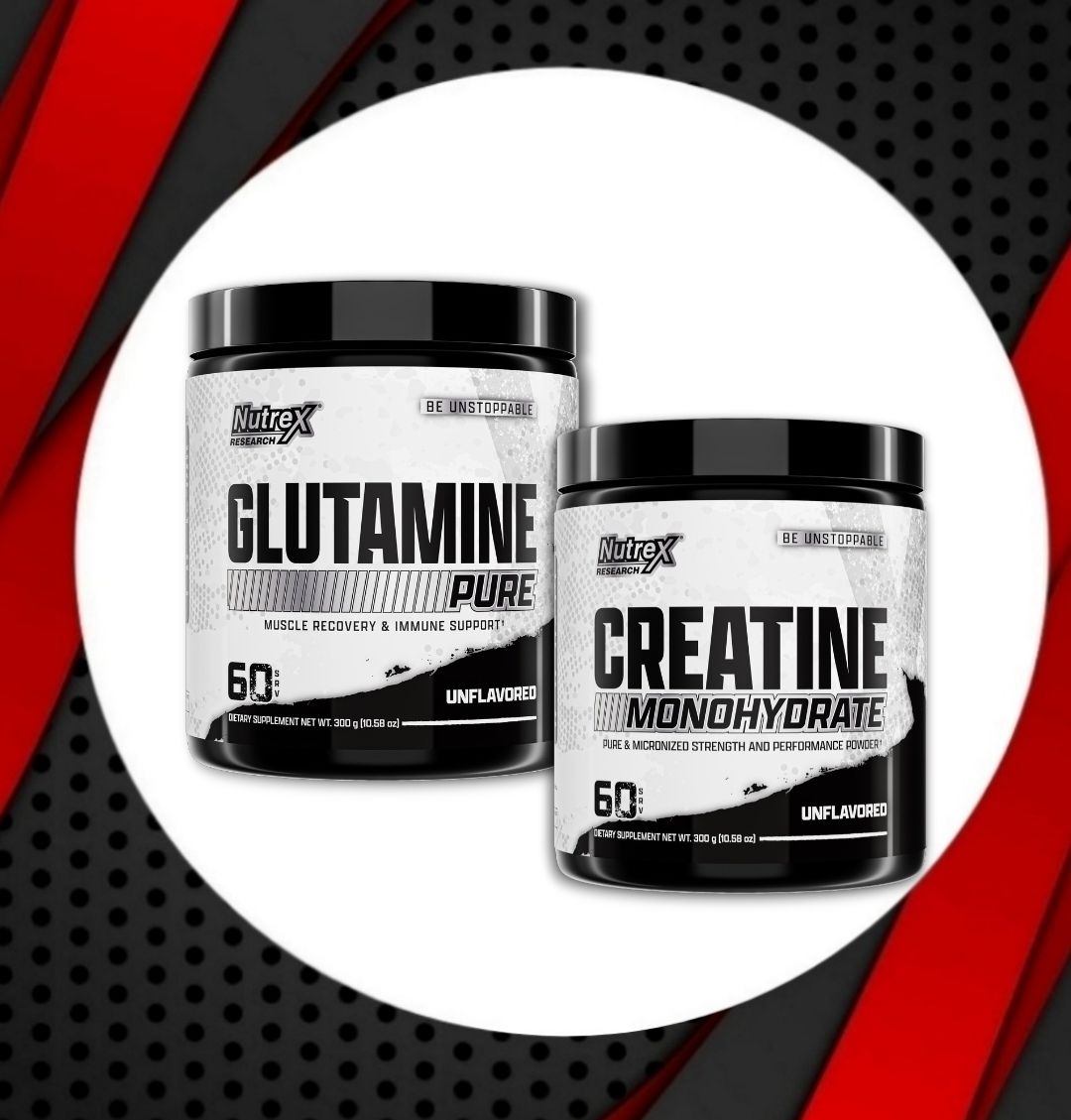 Combo - Nutrex GLUTAMINE + Nutrex CREATINE