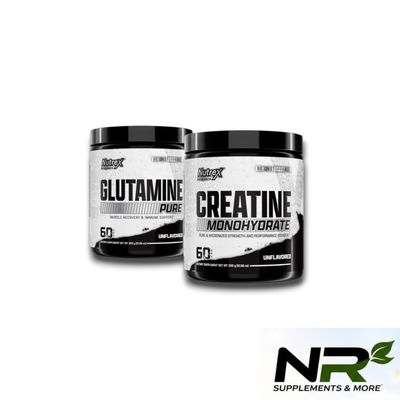 Combo - Nutrex GLUTAMINE + Nutrex CREATINE Combo - Nutrex GLUTAMINE + Nutrex CREATINE