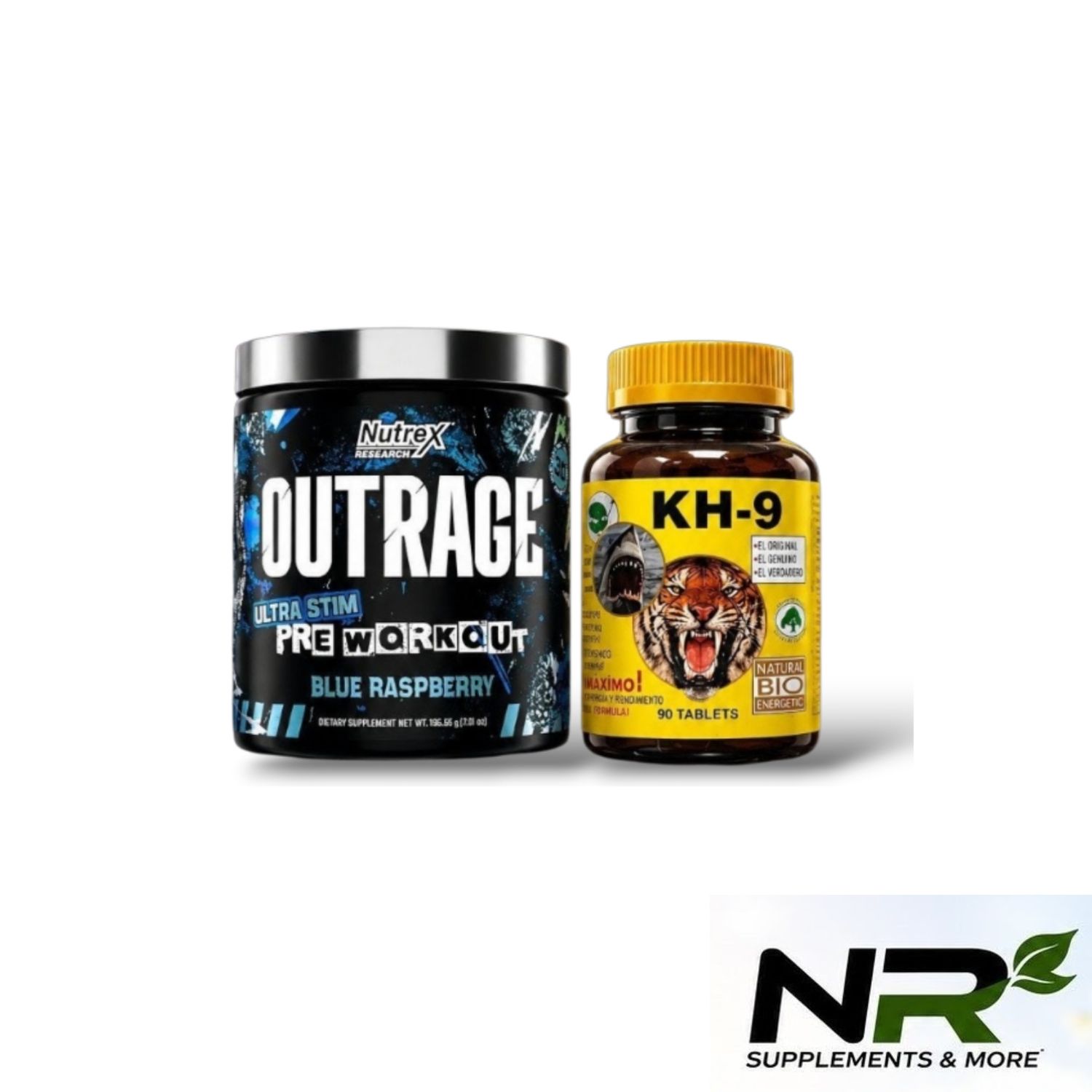 Combo - NUTREX OUTRAGE Pre-Workout + KH-9 MULTIVITAMIN