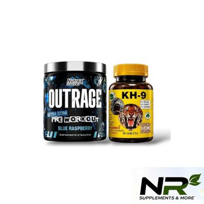 Combo - NUTREX OUTRAGE Pre-Workout + KH-9 MULTIVITAMIN