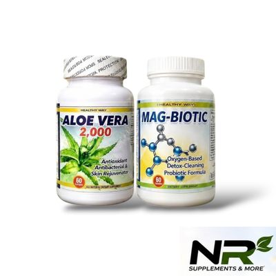 HEALTHY WAY COMBO - HW ALOE VERA 2,000mg &amp; HW MAG-BIOTIC