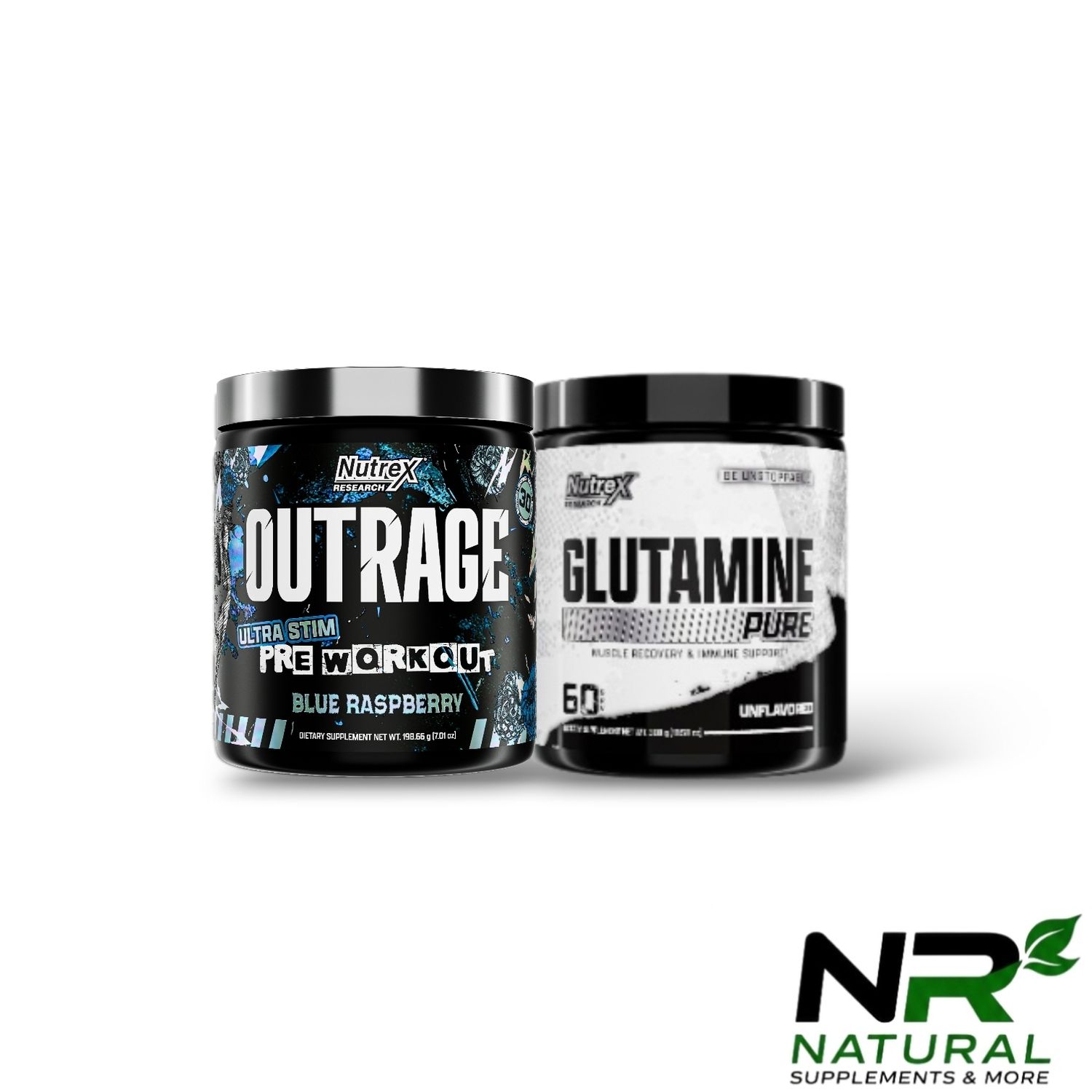 Combo - NUTREX OUTRAGE + NUTREX GLUTAMINE