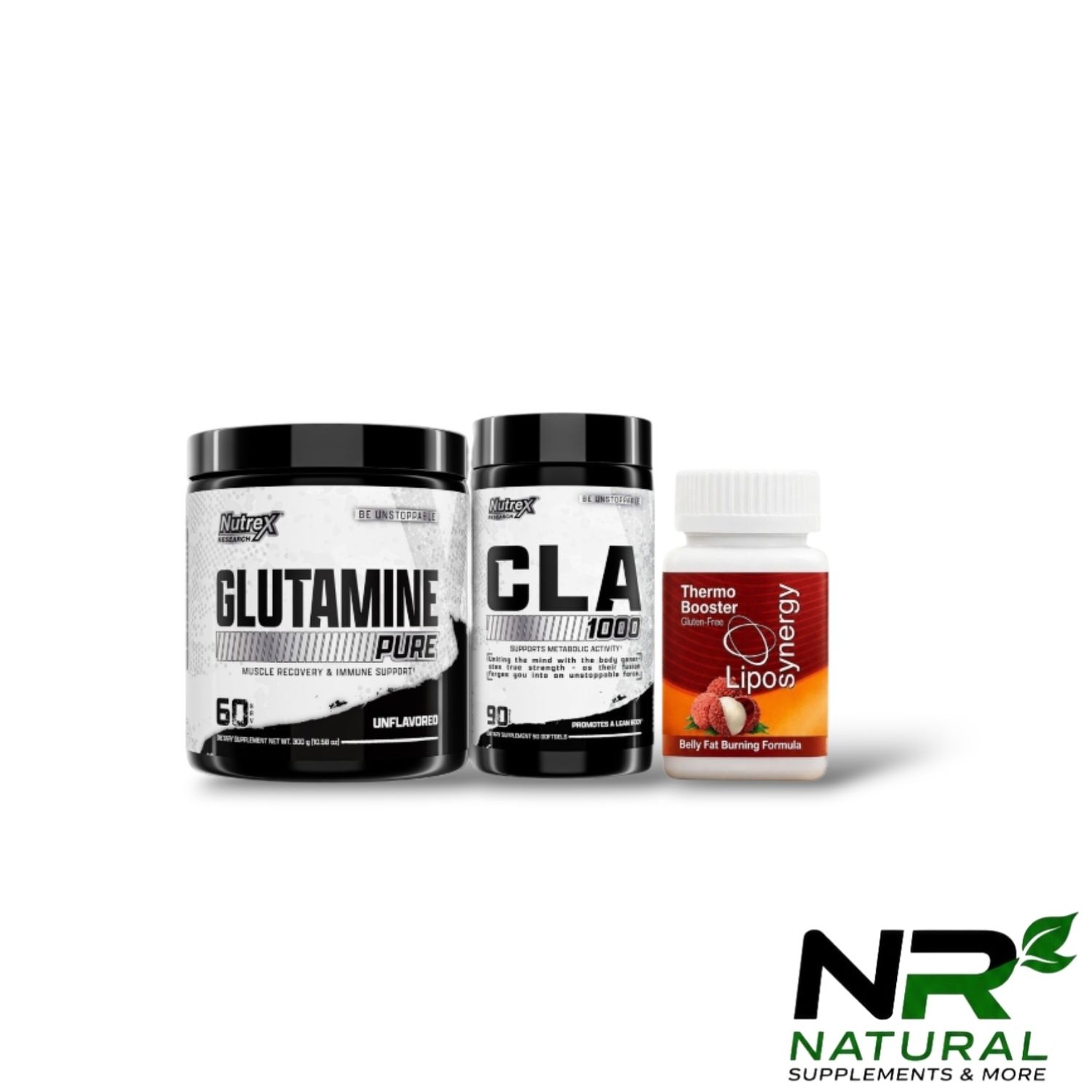 Combo - NUTREX GLUTAMINE + NUTREX CLA + LIPOSYNERGY