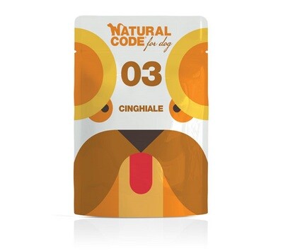 P03 Cinghiale Natural Code busta 100g