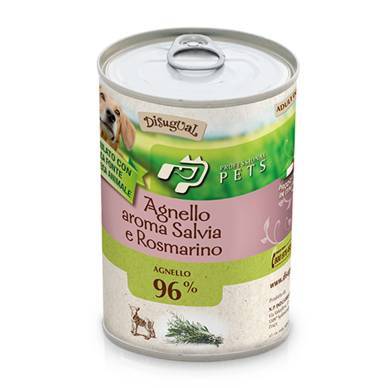 Agnello aroma Salvia e Rosmarino Professional Pets 400 gr