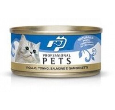 Pollo Tonno Salmone Gamberetti 70 gr Professional Pets