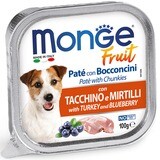 Patè con Bocconcini Tacchino e Mirtilli 100gr Monge