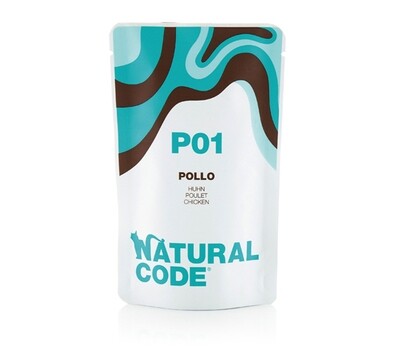 P01 Pollo Busta 70gr Natural Code