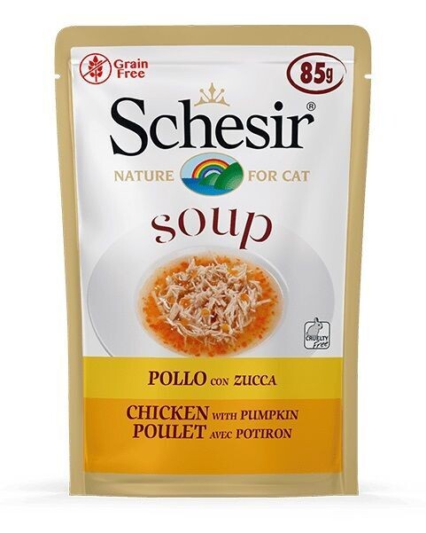 Schesir Cat Soup pollo con zucca 85 gr