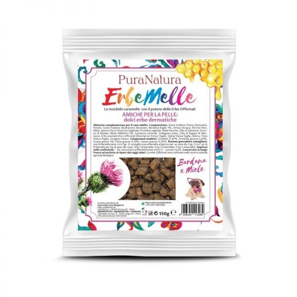 Erbemelle snack per cani Amiche per la pelle - Pura Natura