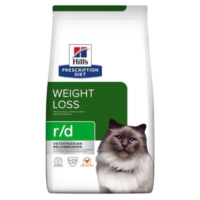 Hill's r/d Riduzione del peso alimento per gatti secco 1,5 Kg