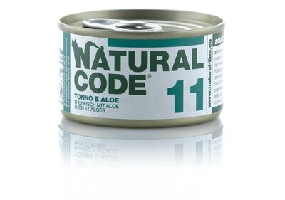 11 Tonno e Aloe lattina 85g gatto Natural Code