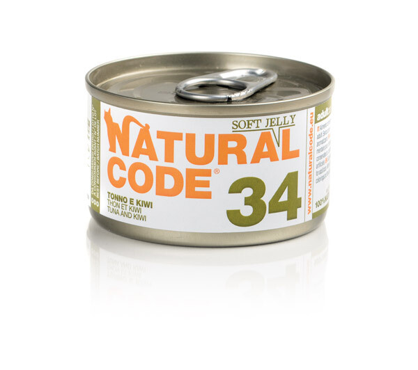 34 Tonno Kiwi lattina 85g gatto Natural Code
